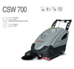 Balayeuse accompagnée CSW 700 B-93010002 avec chargeur et batterie incluse 