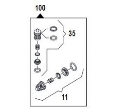 Kit de maintenance valve d'aspiration pompe EWD-K-Réf:50250075