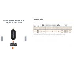 Kit accumulateur de pression avec raccord Réf:01020035+28033431