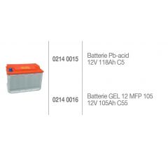 Batterie GEL 12 MFP 105 12V 105 Ah-C55 - Réf: 02140016