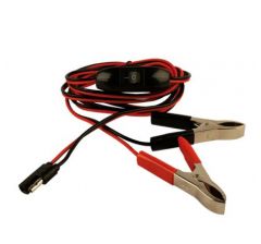 Faisceau avec pince batterie sans interrupteur pour pompe 12 Volts.