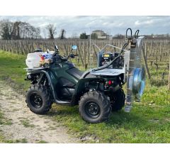Atomiseur quad turbine inversée haute avec cuve 60L et régulateur manuel 3 voies