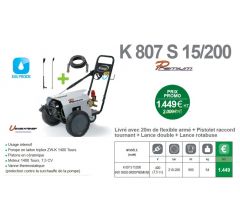 Nettoyeur haute pression Comet K 807 S 15/200 Suréquipé