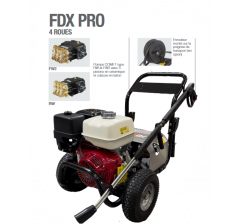 Nettoyeur FDX PRO avec enrouleur et rotabuse -16 litres 260 Bar-Honda GX 390