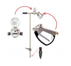 Pal injecteur avec débitmètre poignée métal