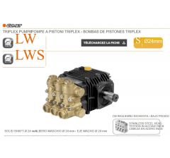 Pompe LW 3020 S à pistons triplex-S: Ø 24-Réf:63000303