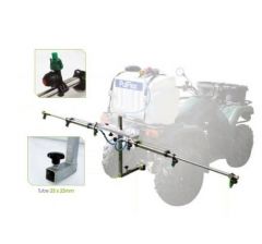 Rampe télescopique viticole pour quad ou remorque avec kit d'adaptation et support boule- sans cuve