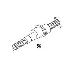 Vilebrequin pompe APS 121 Mâle-Mâle 1" 3/8