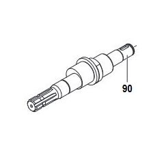 Vilebrequin pompe APS 121-1"3/8M-Ø 32mm M-Réf: 00010274