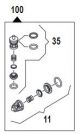 Kit de maintenance valve d'aspiration pompe EWD-K-Réf:50250075