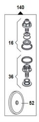 Kit de maintenance pompe Comet BPS 160-Desmopan- Réf: 50260165