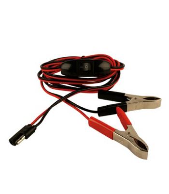 Faisceau avec pince batterie sans interrupteur pour pompe 12 Volts.